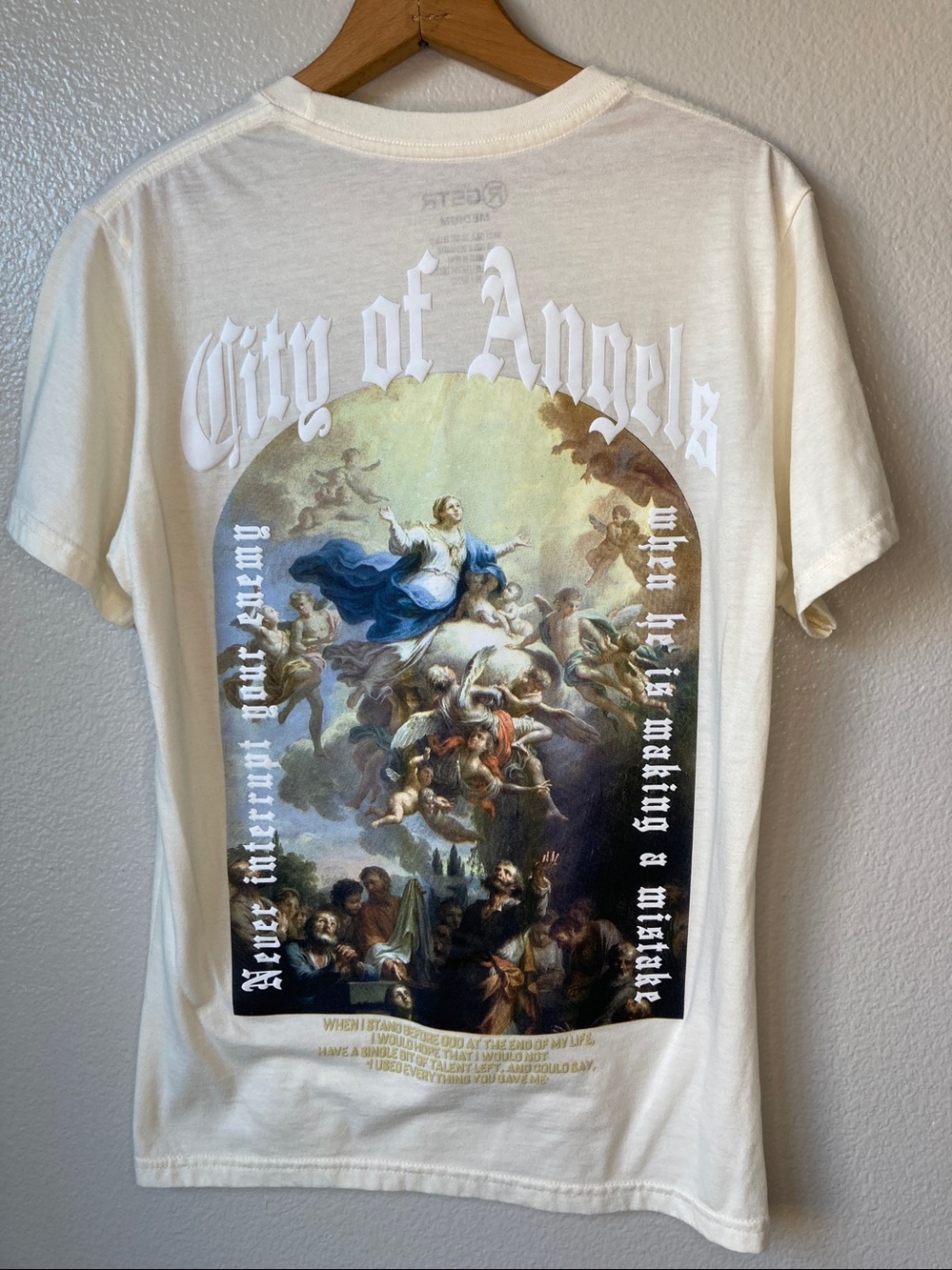 RGSTR City of Angels tee Los Angeles t-shirt art to wear sz M